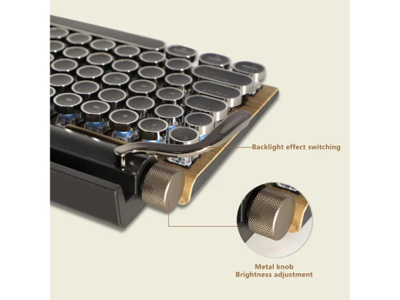Mechanical Keyboard, 83-Key — Bluetooth Keyboard, PISKEKAT