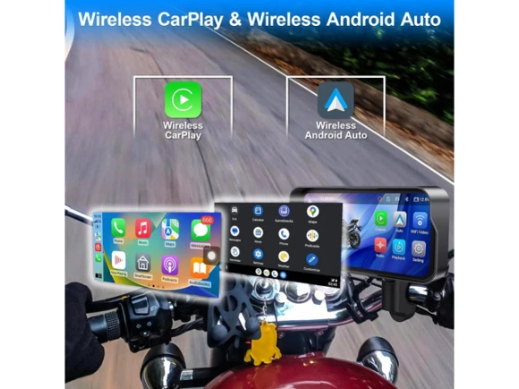 Motorcycle CarPlay GPS Navigation System — Car Infotainment System, PISKEKAT