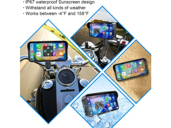 Motorcycle CarPlay GPS Navigation System — Car Infotainment System, PISKEKAT