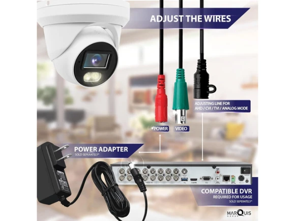 Outdoor Analog Turret Dome Surveillance Camera — Security Camera, PISKEKAT