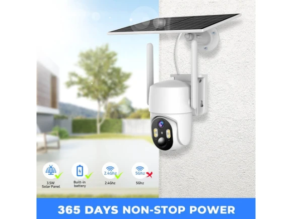 Outdoor Solar Security Camera — Security Camera, PISKEKAT