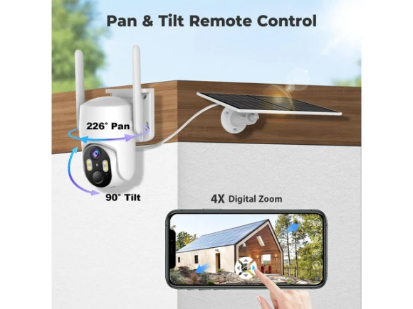Outdoor Solar Security Camera — Security Camera, PISKEKAT