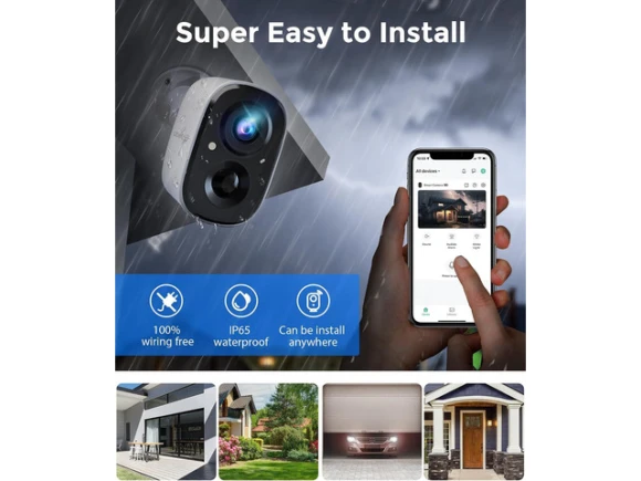 Outdoor WiFi Security Camera — Security Camera, PISKEKAT