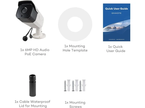 PoE IP Security Camera — Security Camera, ONWOTE
