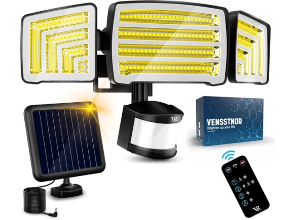 Solar Motion Sensor Flood Lights — Smart Outdoor Lighting, PISKEKAT