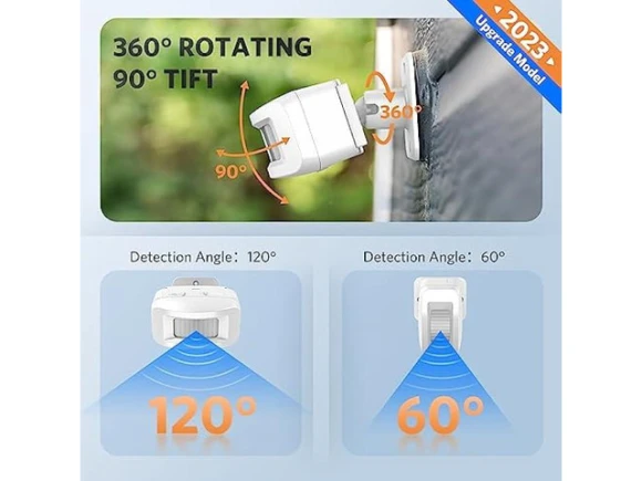 Wireless Motion-Sensor Driveway Alarm System — Motion Sensor, PISKEKAT