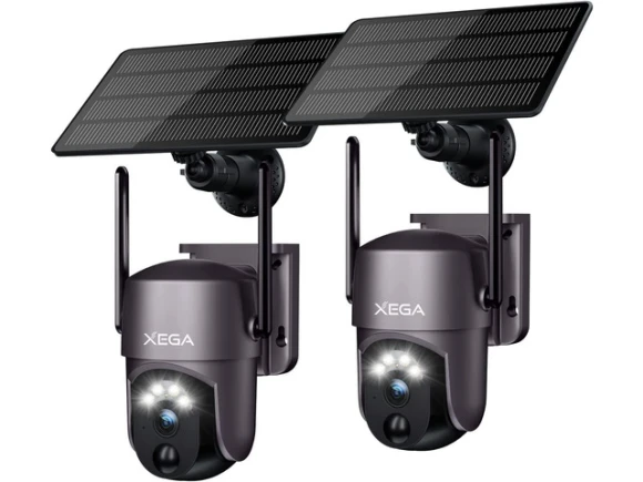 Wireless Outdoor Security Camera, 2-Pack — Security Camera, Xega