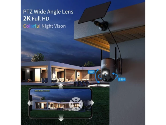 Wireless Outdoor Security Camera, 2-Pack — Security Camera, Xega