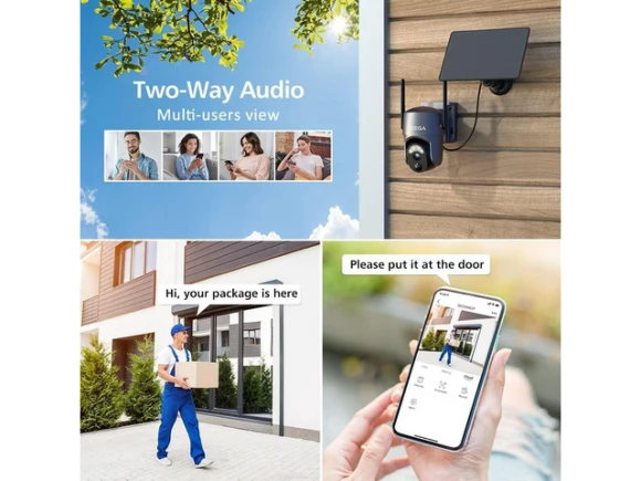 Wireless Outdoor Security Camera, 2-Pack — Security Camera, Xega