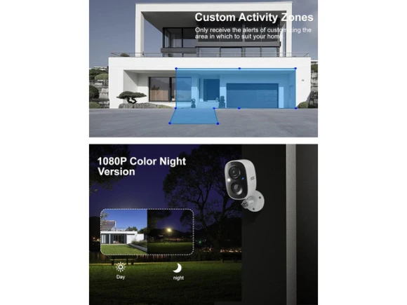 Wireless Outdoor Security Camera — Security Camera, PISKEKAT