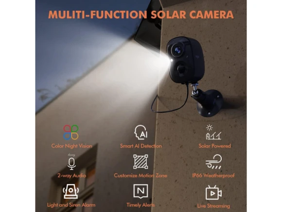 Wireless Outdoor Security Camera — Security Camera, DZEES