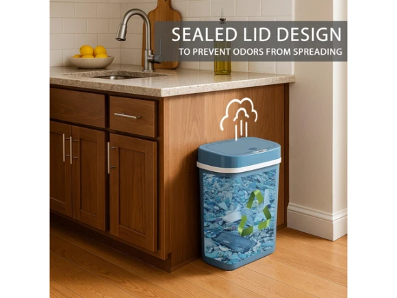 12 L Plastic Trash Can — Smart Trash Can, Wenger