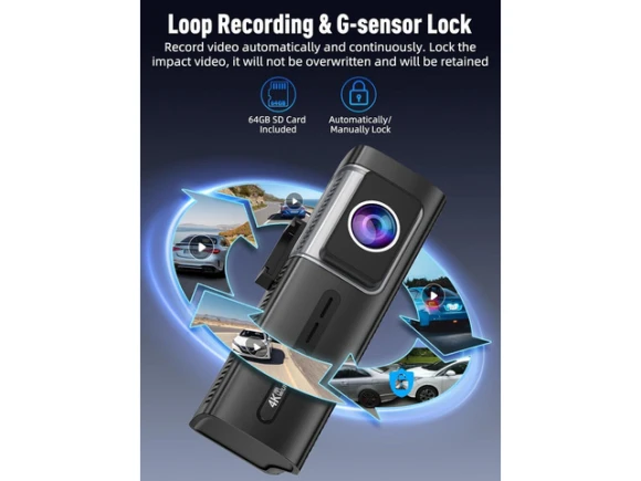 3-Channel Dash Camera — Dash Cam, PISKEKAT