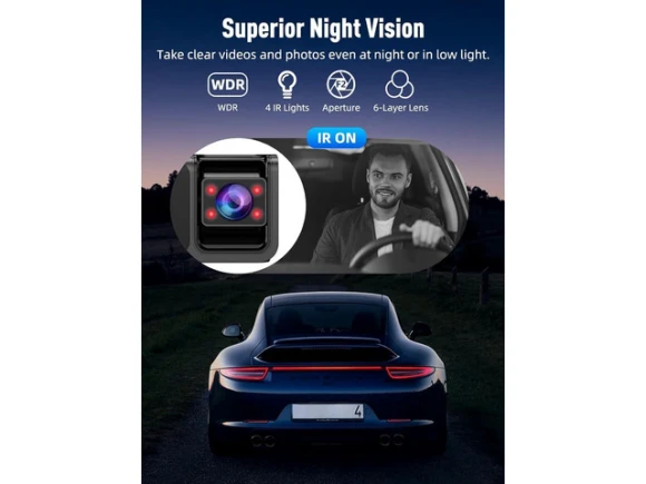 3-Channel Dash Camera — Dash Cam, PISKEKAT