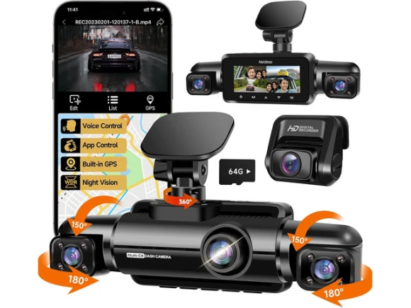 4-Channel Dash Camera — Dash Cam