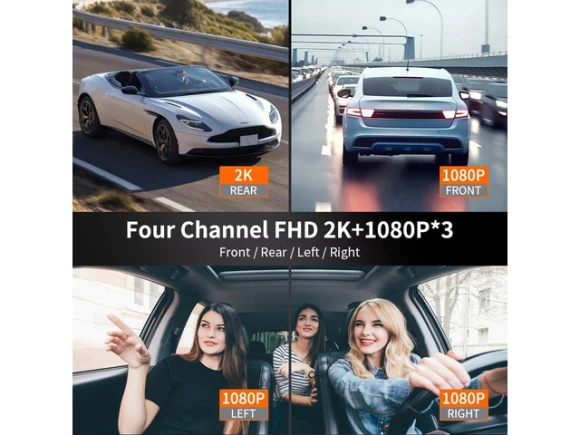 4-Channel Dash Camera — Dash Cam, PISKEKAT