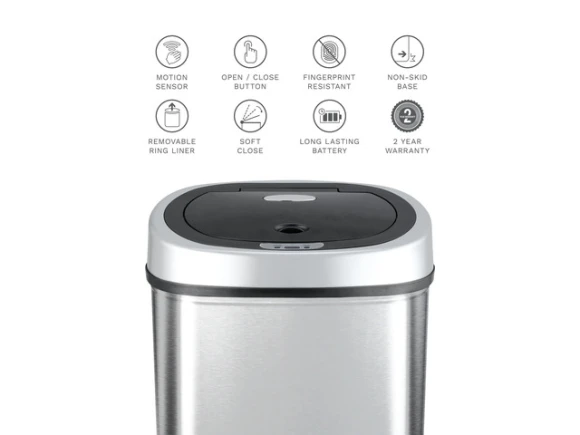42L Motion Sensor Trash Can — Smart Trash Can, Wenger