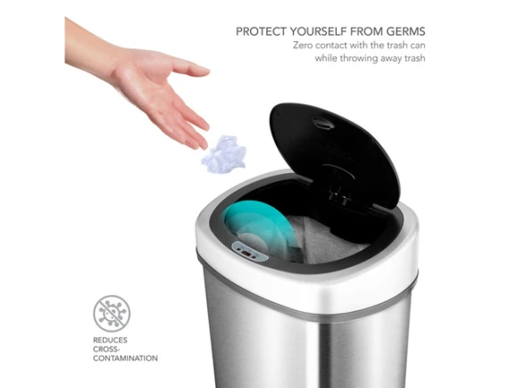 42L Motion Sensor Trash Can — Smart Trash Can, Wenger