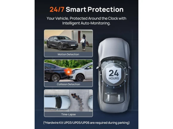 4K Front and 1080P Rear Dash Camera — Dash Cam, 70mai