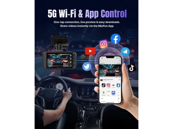 Dual-Channel Dash Camera — Dash Cam, Miofive