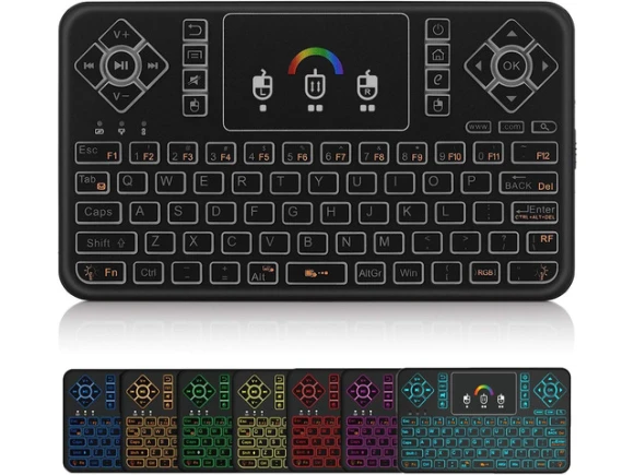 Mini Wireless Keyboard with Touchpad — Bluetooth Keyboard, PISKEKAT