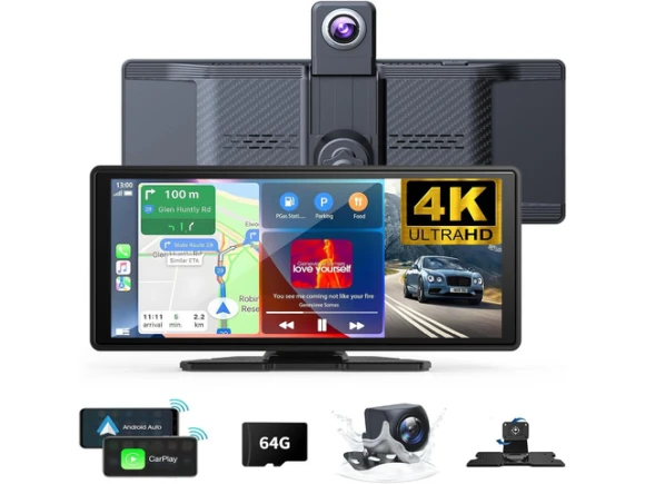 Wireless CarPlay Screen for Car — Car Infotainment System, PISKEKAT