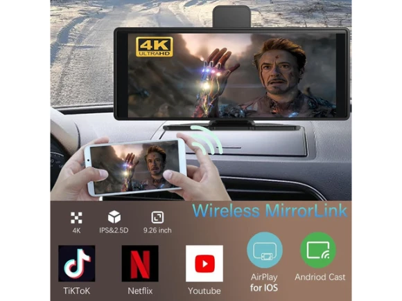 Wireless CarPlay Screen for Car — Car Infotainment System, PISKEKAT