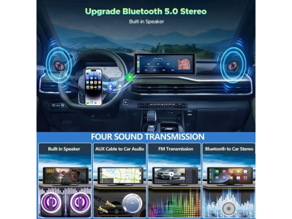 Wireless CarPlay Screen for Car — Car Infotainment System, PISKEKAT