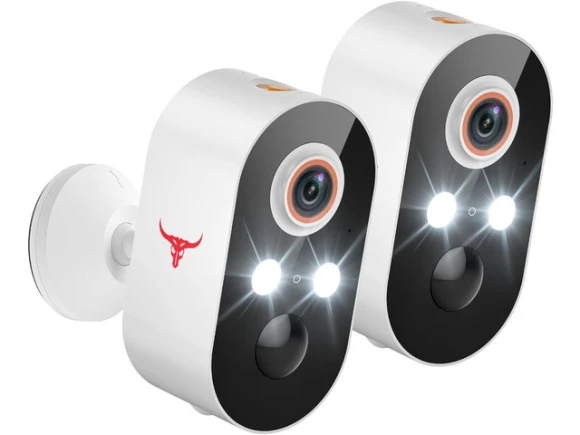 1080P Wireless Outdoor Security Camera, 2-Pack — Security Camera, Explus-C