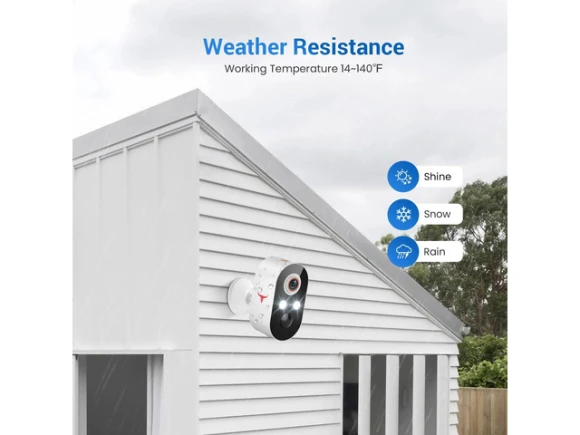 1080P Wireless Outdoor Security Camera, 2-Pack — Security Camera, Explus-C