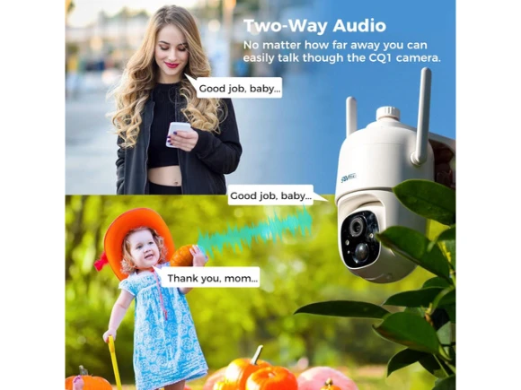 2CQ1 AI 2K Solar Security Camera — Security Camera, Explus-C