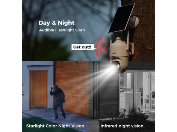 2CQ1 AI 2K Solar Security Camera — Security Camera, Explus-C