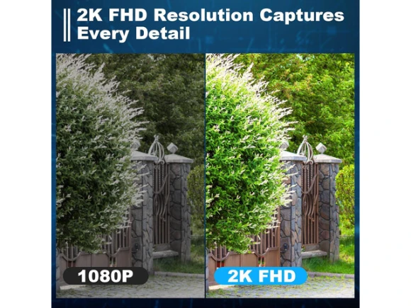 2K Wireless Outdoor Security Camera — Security Camera, Explus-C