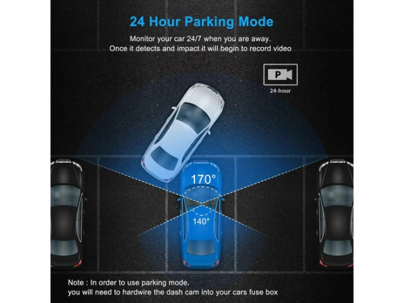 3-Channel Car Dash Camera — Dash Cam, VINTMAR