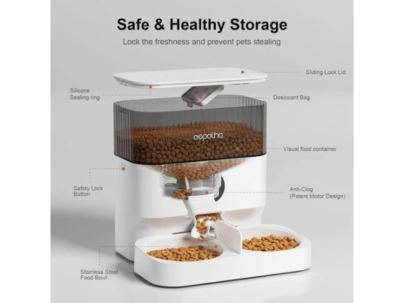 Automatic Cat Food Dispenser — Automatic Pet Feeder, Explus-C