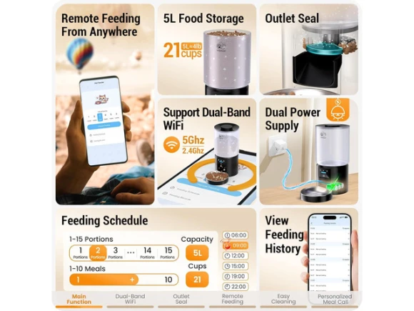 Automatic Pet Food Feeder — Automatic Pet Feeder, Explus-C
