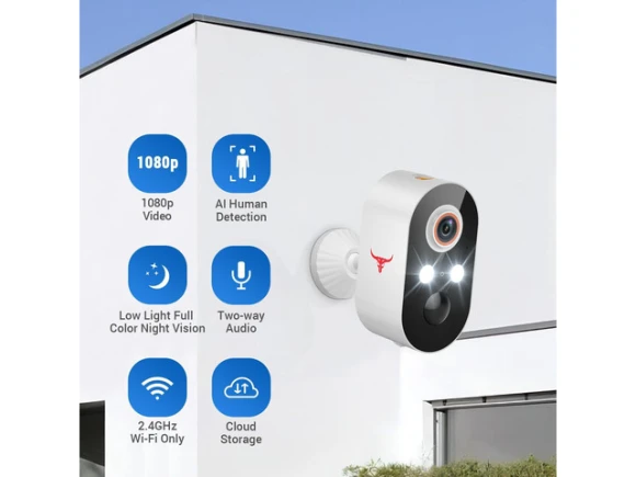 Outdoor Security Camera, 2-Pack — Security Camera, Explus-C