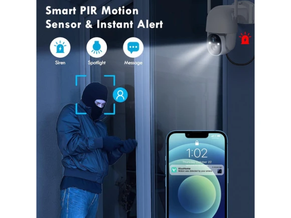 Solar Wireless Security Camera — Security Camera, Explus-C