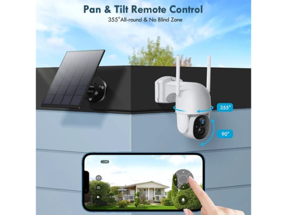 Solar Wireless Security Camera — Security Camera, Explus-C