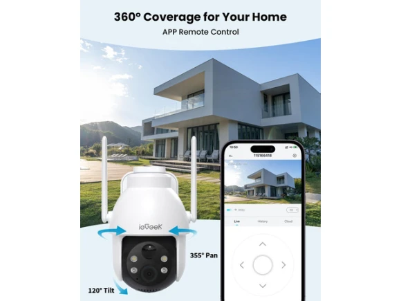 Wireless Outdoor Security Camera — Security Camera, Explus-C