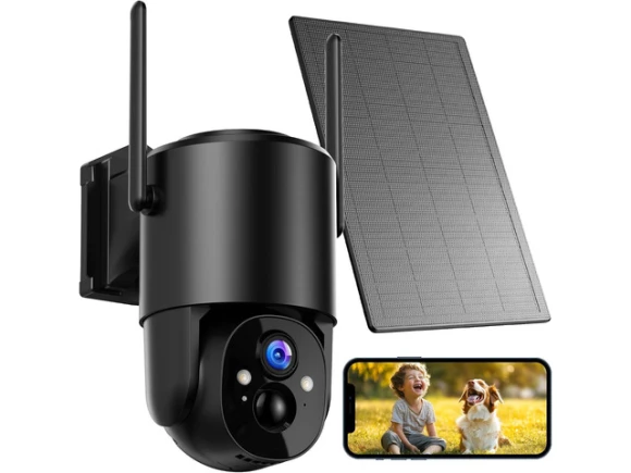 Wireless Outdoor Solar Battery Security Camera System — Security Camera, Explus-C