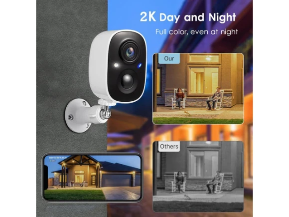 Wireless Security Camera, 2-Pack — Security Camera, Explus-C