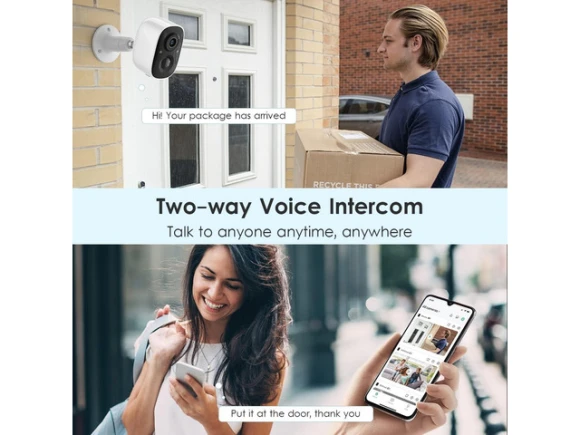 Wireless Security Camera, 2-Pack — Security Camera, Explus-C
