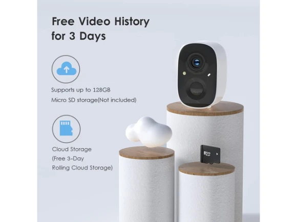 Wireless Security Camera, 2-Pack — Security Camera, Explus-C