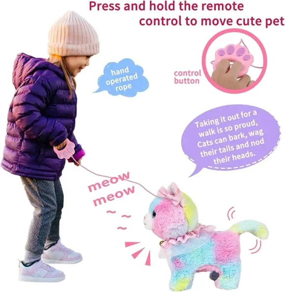 Interactive Walking Toy Cat — Robot Pet