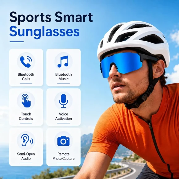 Bluetooth Audio Smart Sports Sunglasses — Smart Glasses
