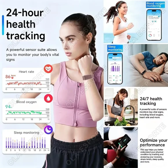 Screenless Smart Wristband — Fitness Tracker