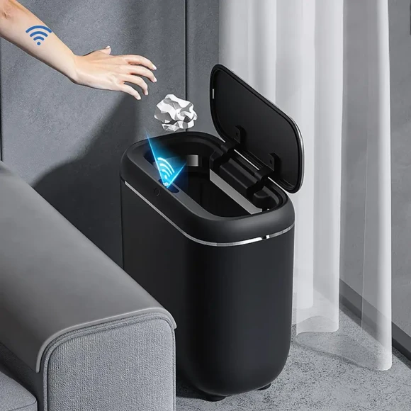 Slim Motion-Activated Trash Container — Smart Trash Can