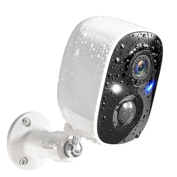 2K Wireless Outdoor Security Camera with Color Night Vision and AI Motion Detection — Security Camera, GMK