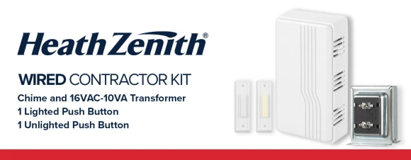 Doorbell Contractor Kit with Transformer and Push Buttons, Globe Electric
